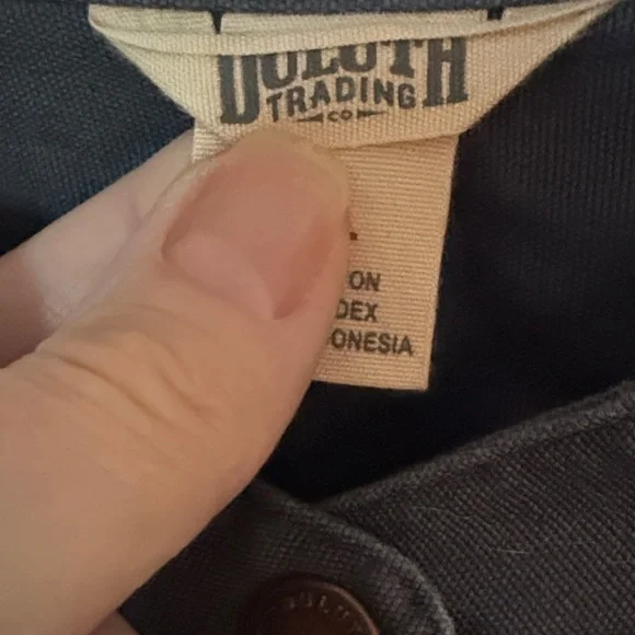 Duluth Trading Co. Blue/Gray Button-Up Work Shirt - Picture 2 of 14